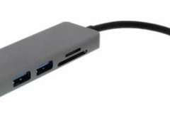 Adaptor USB-C - HDMI, 2xUSB3.0, cititor card